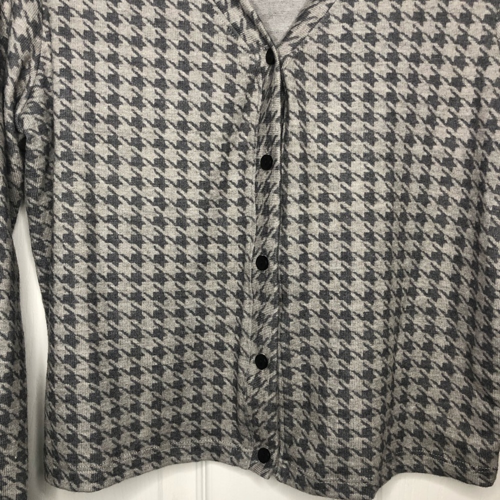 Sundry Houndstooth Python Drapey Cardigan - Picture 6 of 12